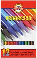 Koh-i-noor 07.00921 Színes ceruza  8756 progresso hengeres 12 darabos kép