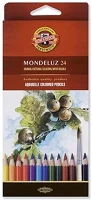 Koh-i-noor 07.02040 Színes ceruza  3718 mondeluz aquarell hatszögletű 24 darabos kép