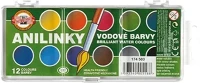 Koh-i-noor 15.00379 Vízfesték  brillant aquarell kerek 12 darabos kép