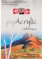 Koh-i-noor 7500040003 Rajztömb  pop acrylic a/4 speciális papírból 400gr 10 lapos kép