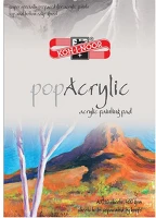 Koh-i-noor 7500040004 Rajztömb  pop acrylic a/3 speciális papírból 400gr 10 lapos kép
