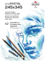 Koh-i-noor 7500040005 Rajzfüzet  9920 245x345 mm 20 lapos pasztell fehér kép