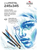 Koh-i-noor 7500040006 Rajzfüzet  9920 245x345 mm 20 lapos pasztell színes kép