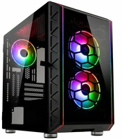 Kolink CITADEL GLASS SE Argb matx edzett üveg fekete kép