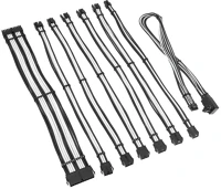 Kolink COREPRO-EK-12VT2-BWH core pro fonott kábelhosszabbító kit 12v-2x6 type 2 jet black/brilliant kép