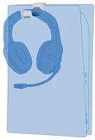 Könix KX-MY-P5-HOLDER - mythics ps5 headset tartó, fehér kép