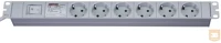 Kontaset 17680554 DI-STRIP Compact hálózati elosztó 6db aljzattal, kapcsolóval kép