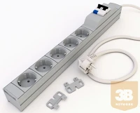Kontaset FI/LS Di-strip protector fi/ls hálózati elosztó 5db aljzattal kép