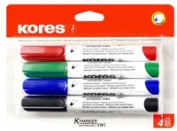 Kores COR_IK20724 tábla- és flipchart marker készlet, 3 mm, kúpos, kores 