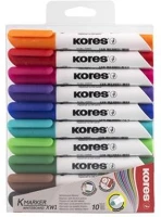 Kores COR_IK20800 tábla- és flipchart marker készlet, 3 mm, kúpos, kores 