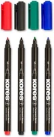 Kores COR_IK22140 Alkoholos marker készlet, cd/dvd, 1 mm, 4 különböző szín kép