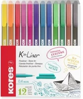 Kores COR_IK28112 Tűfilc készlet, 0,4 mm,  