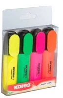 Kores COR_IK36140 Szövegkiemelő készlet, 0,5-5 mm, 4 különböző szín kép