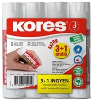 Kores COR_IK873423A Ragasztóstift, 20 g, 3+1 akciós kiszerelés, kép