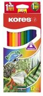 Kores COR_IK93812 Akvarell ceruza készlet, hegyezővel, ecsettel, 12 különböző szín kép
