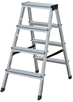 Krause 120335 Két oldalon járható létra, 2x4 lépcsőfokos,  