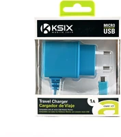Ksix B1740CD02AZ Fali töltő micro usb-vel; 1a - kék kép
