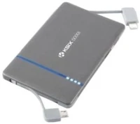 Ksix KSIX BXBA5000IP Powerbank 5000 mah;beépített lightning/musb kép