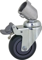 Kupo KC-080R 75mm caster with brake 22mm round adapter set of three kép