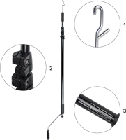 Kupo KCP-206 Telescopic operating pole ( 1.9~6.4m) kép