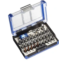 Kwb 160710 Profi bit-box combination bit készlet, 32 db-os, övre csíptethető kép