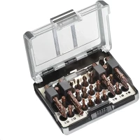 Kwb 163710 Profi bit-box torsion bit készlet ,28 db-os, övre csíptethető kép