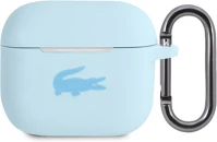 Lacoste LCA3SLB Liquid silicone glossy printing logo airpods 3 szilikon tok karabinerrel, kék kép