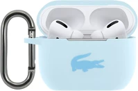 Lacoste LCAPSLB liquid silicone glossy printing logo airpods pro szilikon tok karabinerrel kép