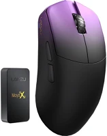 Lamzu MAYA X PURPLE SHADOW Maya x 8k optikai usb / vezeték nélküli gaming egér lila kép