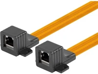 Lanberg ADS-RJ45-RJ45-245 Rj45 ablaknyílás átvezető kábel 17cm kép