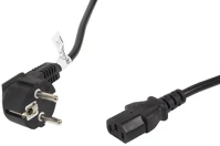Lanberg CA-C13C-11CC-0050-BK IEC320 C13 10A FEKETE Ca-c13c-11cc-0050-bk iec320 c13 10a fekete tápkábel 5m kép