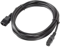 Lanberg CA-C13E-11CC-0050-BK C13-> c14 tápkábel 5m vde kép