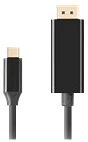 Lanberg CA-CMDP-10CU-0018-BK Cable usb-c m ->displayport m 1.8m 4k 60hz black kép