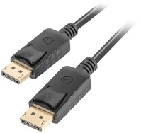 Lanberg CA-DPDP-10CC-0010-BK Displayport (apa - apa) kábel 1m - fekete kép