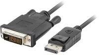 Lanberg CA-DPDV-10CU-0018-BK Displayport apa - dvi anya kábel 1.8m - fekete kép