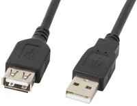 Lanberg CA-USBE-10CC-0007-BK Usb kábel 0,7 m usb 2.0 usb a fekete kép