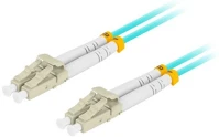 Lanberg FO-LULU-MD31-0005-TQ Optikai patch mm lc/upc-lc/upc duplex 0.5m lszh om3 50/125 3.0mm aqua kép