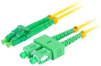 Lanberg FO-SALA-SD11-0010-YE Optikai patch sm sc/apc-lc/apc duplex 1m lszh g657a1 3.0mm sárga kép
