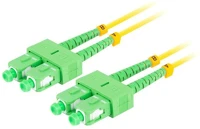 Lanberg FO-SASA-SD11-0010-YE Optikai patch sm sc/apc-sc/apc duplex 1m lszh g657a1 3.0mm sárga kép