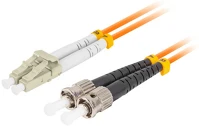 Lanberg FO-STLU-MD21-0100-OG Infiniband és száloptikai kábel 1 m st lc narancssárga kép