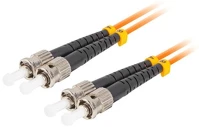 Lanberg FO-STST-MD21-0150-OG Optikai patch mm st/upc-st/upc duplex 15m lszh om2 50/125 3.0mm narancssárga kép
