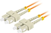 Lanberg FO-SUSU-MD21-0020-OG Optikai patch mm sc/upc-sc/upc duplex 2m lszh om2 50/125 3.0mm narancssárga kép