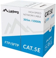 Lanberg LCF5-10CC-0305-S Ftp solid cable, cca, cat.5e, 305m, gray kép