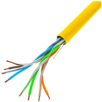 Lanberg LCU5-12CU-0305-Y Cat.5e u/utp réz fali kábel 305m, awg24, pvc, 100mhz, fca, sárga kép