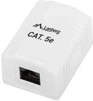 Lanberg OU5-0001-W CAT.5E UTP 1XRJ45 Ou5-0001-w cat.5e utp 1xrj45 szimpla árnyékolatlan falon kívüli aljzat kép