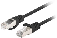 Lanberg PCF6-20CC-0300-BK Hálózati kábel fekete 3 m cat6 f/utp (ftp) kép