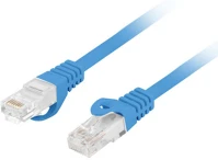 Lanberg PCU6-10CU-1000-B CAT.6 U/UTP LSZH CU AWG26 árnyékolatlan kék patch kábel 10m kép