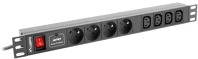 Lanberg PDU-04E04I-0200-BK Áramelosztó egység (pdu) 4 ac kimenet(ek) 1u fekete