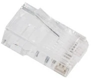 Lanberg PLU-5000EZ CAT.5E UTP rj45 8p8c univerzális árnyékolatlan átvezetős csatlakozó dugó 100db kép