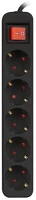 Lanberg PS1-05F-0300-BK Power strip 5x shuko 3m circuit breaker black kép